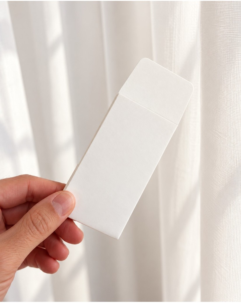 Pochette cadeau - Blanche (6x4x10cm)