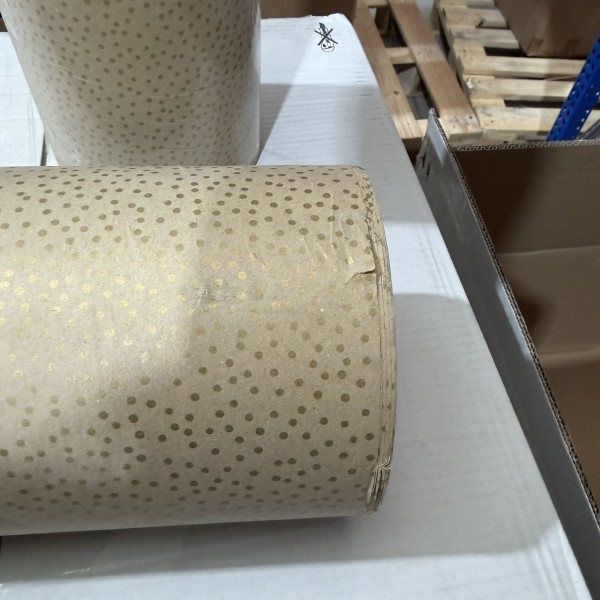 Papier cadeaux Abîmé - Kraft Doré 70x200m