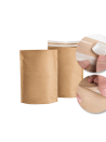 Wiederverschließbare Kraftpapier-Versandtasche – Doppelter Klebestreifen – Größe S