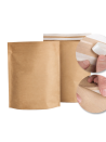Wiederverschließbare Kraftpapier-Versandtasche – Doppelter Klebestreifen – Größe M