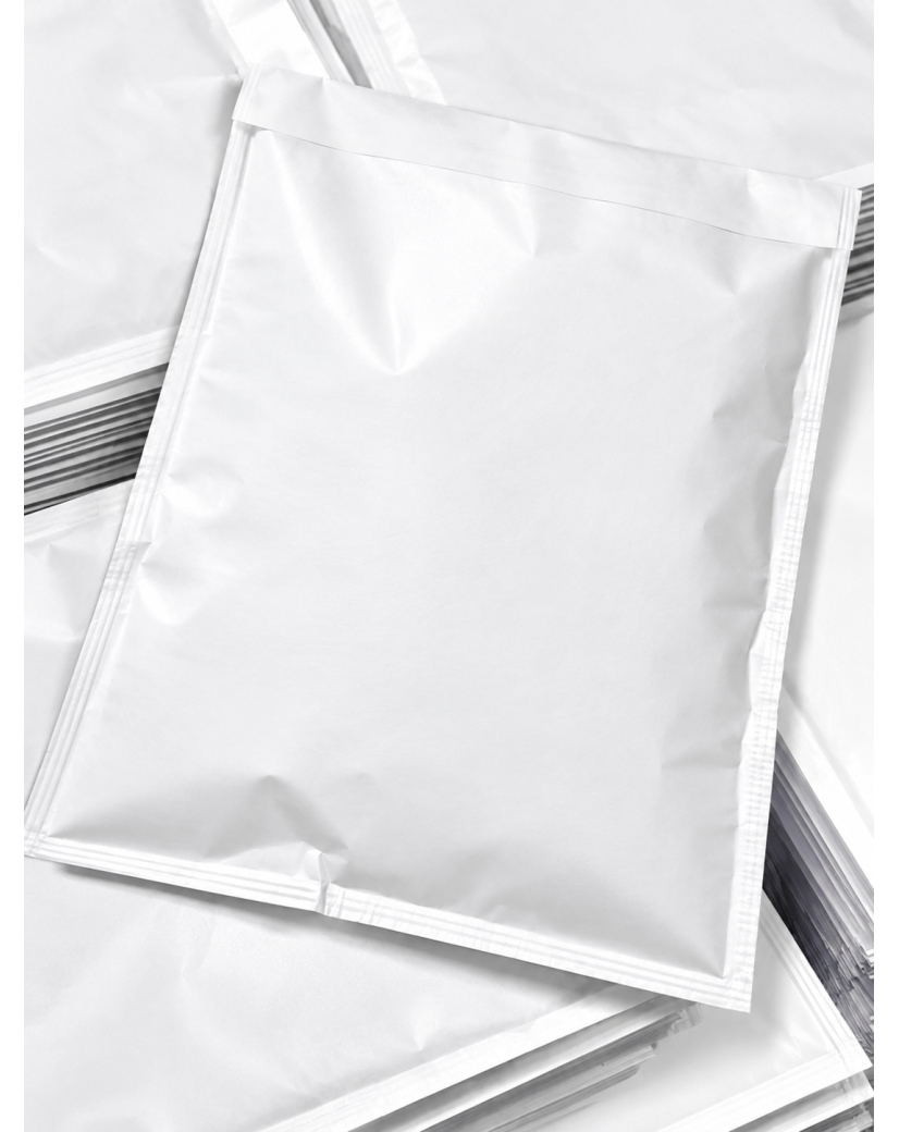 Luftpolstertasche - Weiß L
