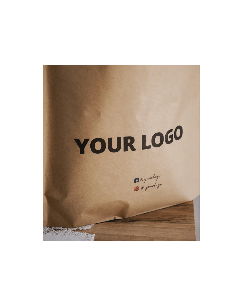 Customized ecological envelopes in recycled kraft - Order now