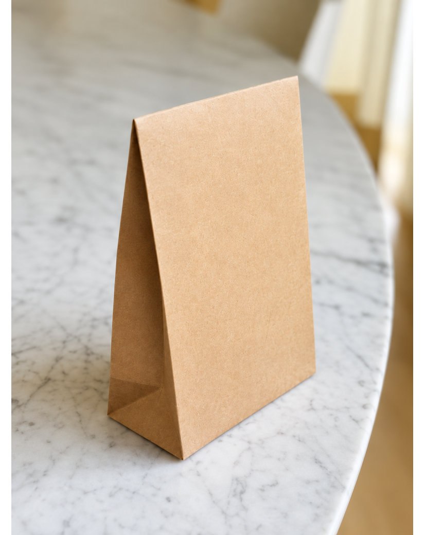 Braune Geschenktüte – Größe S (12×6×18 cm)