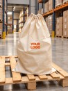 Pochon en coton naturel personnalisable - XXL (75x50cm)