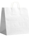 Twisted handle bag - White XL without print