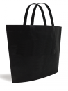 Bolso barco no tejido - Negro L sin impresión