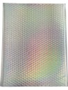 Luftpolstertasche - Regenbogenweiß L