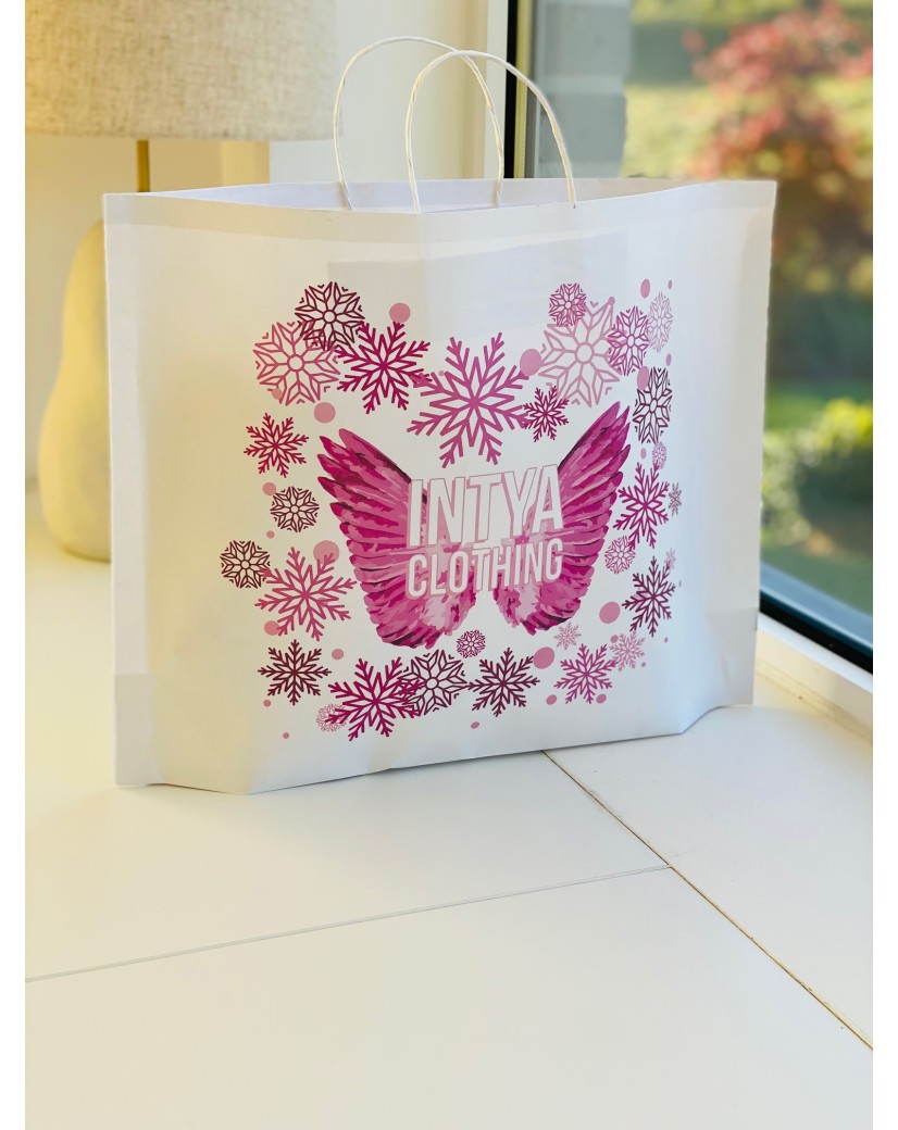 BOOT PAPIEREN TAS - WIT M (45x14x35cm)