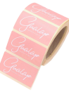 Customized rectangular self-adhesive label - High-quality printing