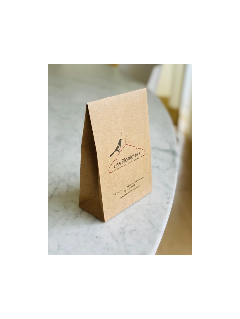 Braune Geschenktüte – Größe S (12×6×18 cm)