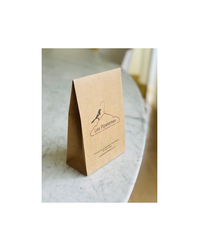 Braune Geschenktüte – Größe S (12×6×18 cm)