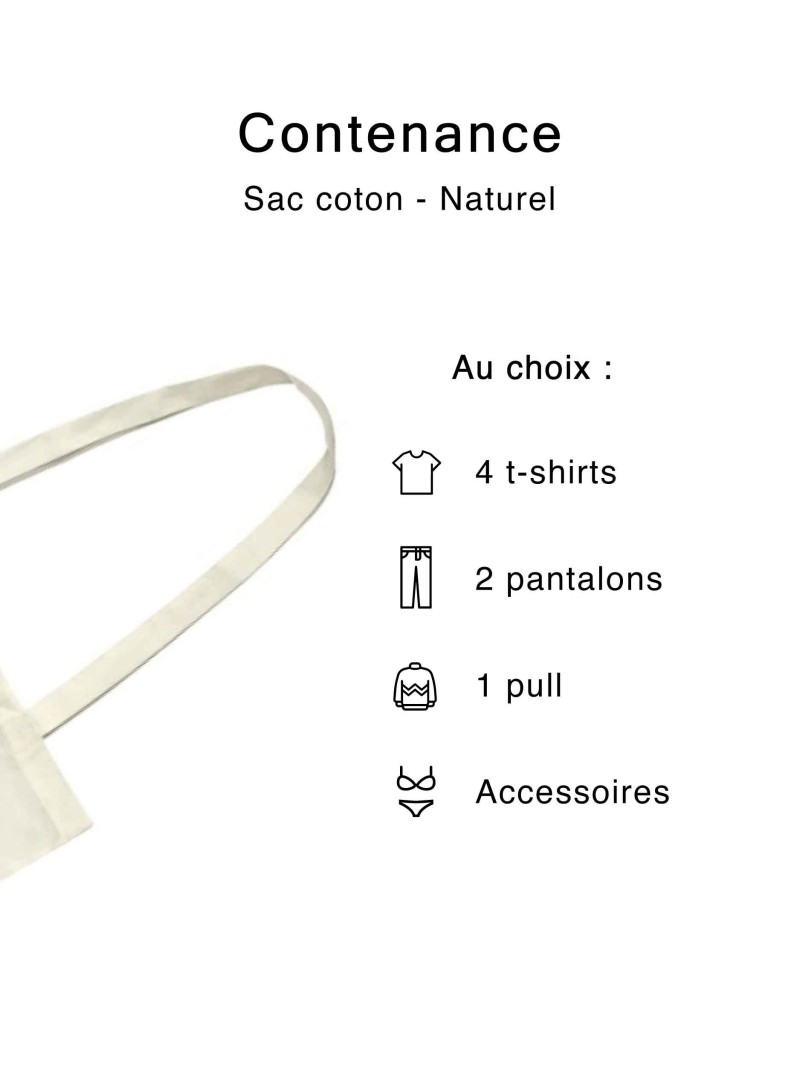 SAC PARIS - NATUREL (38x42cm)