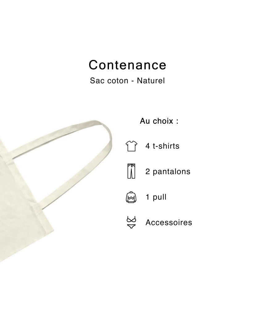 SAC PARIS - NATUREL (38x42cm)