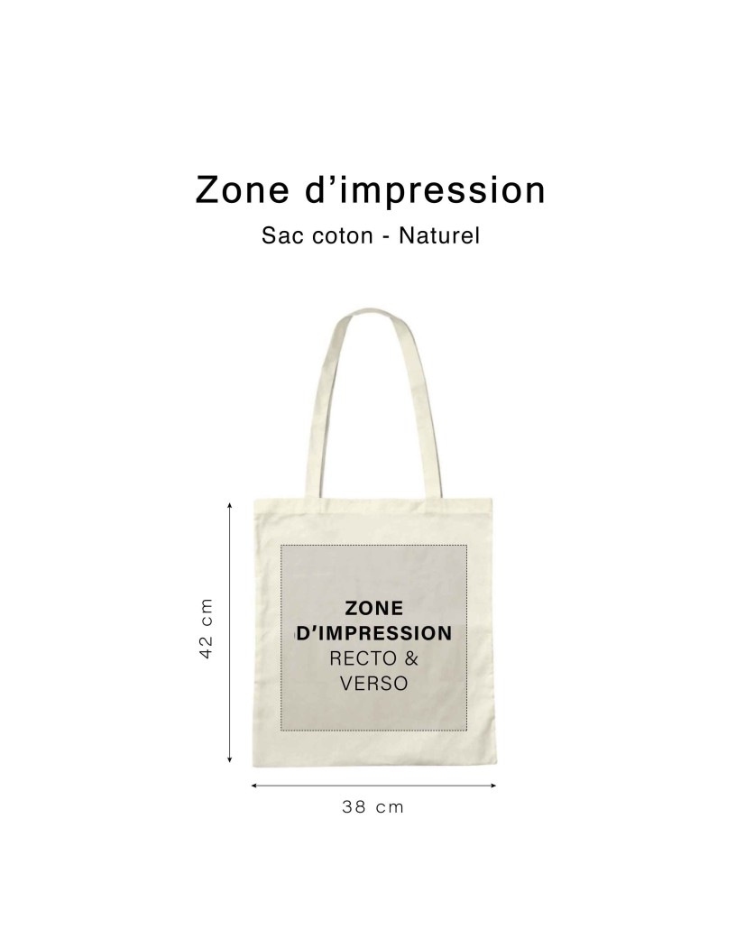 SAC PARIS - NATUREL (38x42cm)