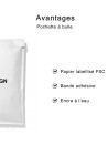 LUCHTKUSSEN ENVELOP WIT - S (15X21,5CM)