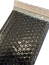Metallic Bubbel Envelop - Blinkend zwart S