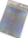 Silberner Laser-Luftpolsterumschlag – Größe M