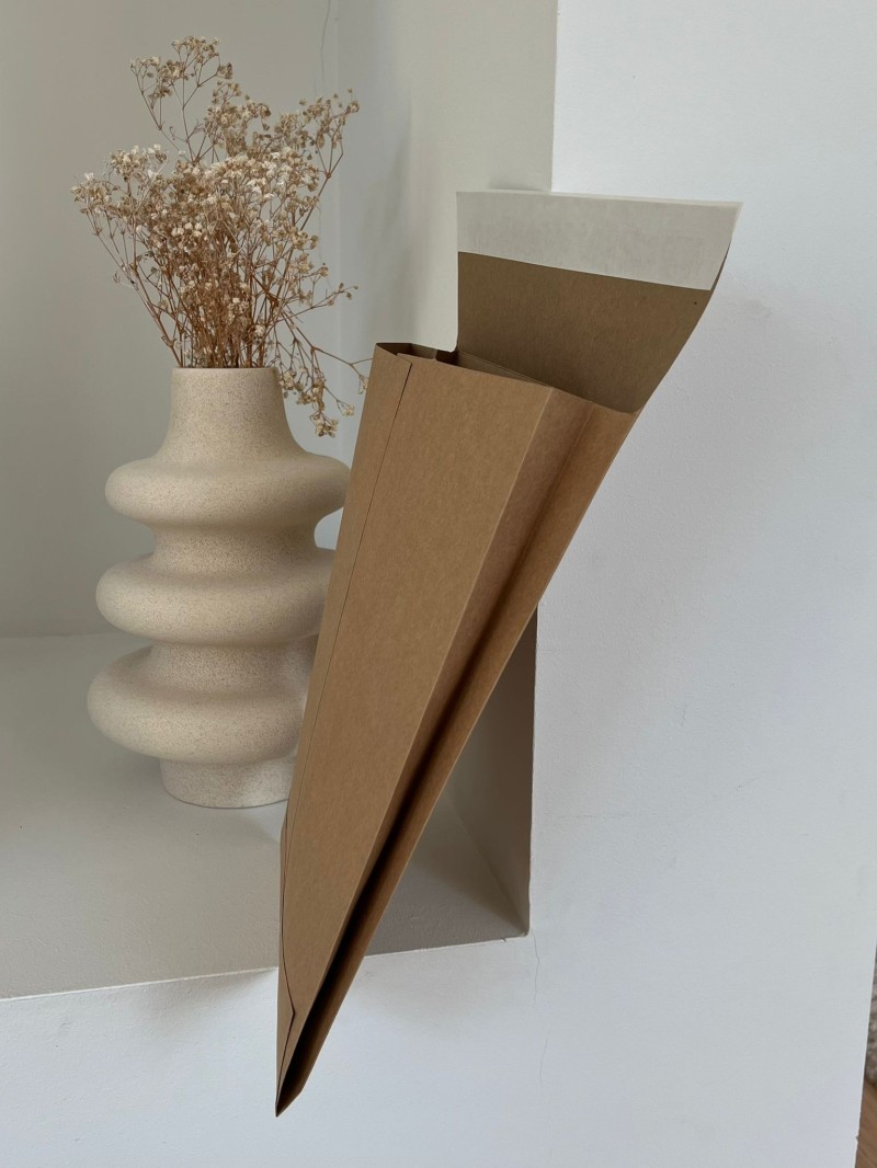 Extra starker wiederverschließbarer Kraftpapier-Versandbeutel Mango L (38x9x58cm)