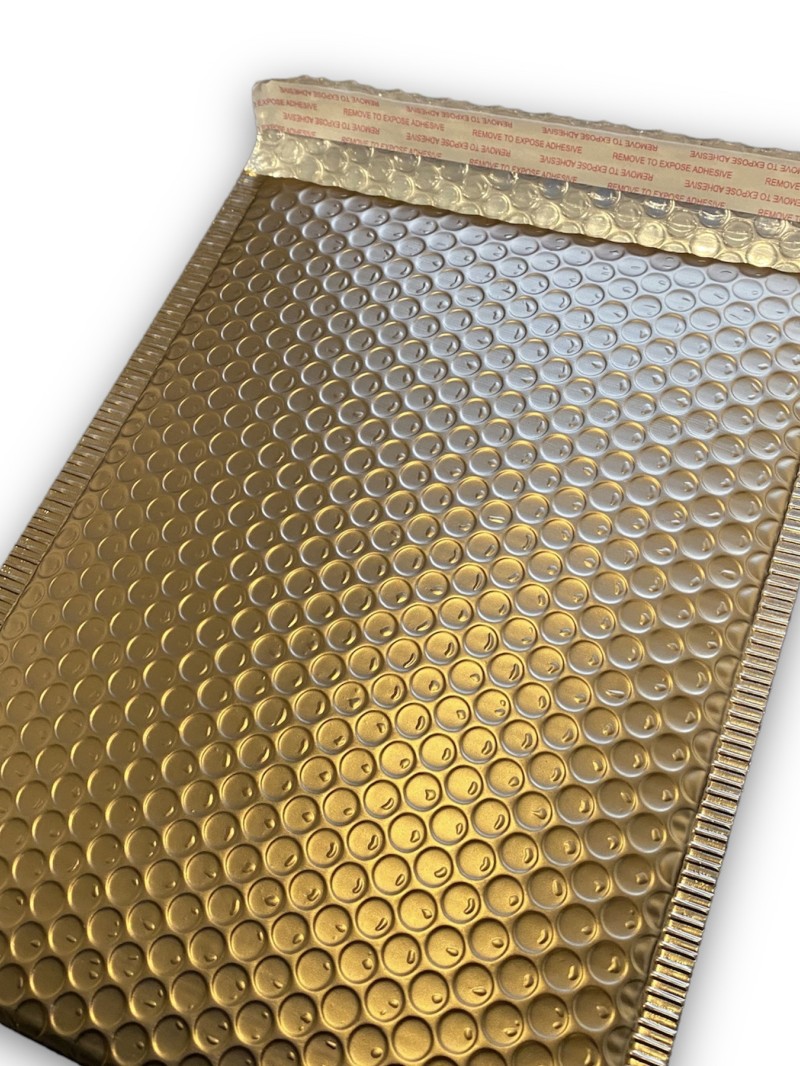 Enveloppes à bulles - Gold Mat taille M