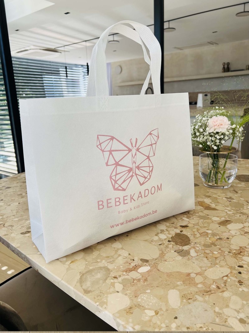 Sac tissu blanc personnalisé pas cher et respectueux de l'environnement