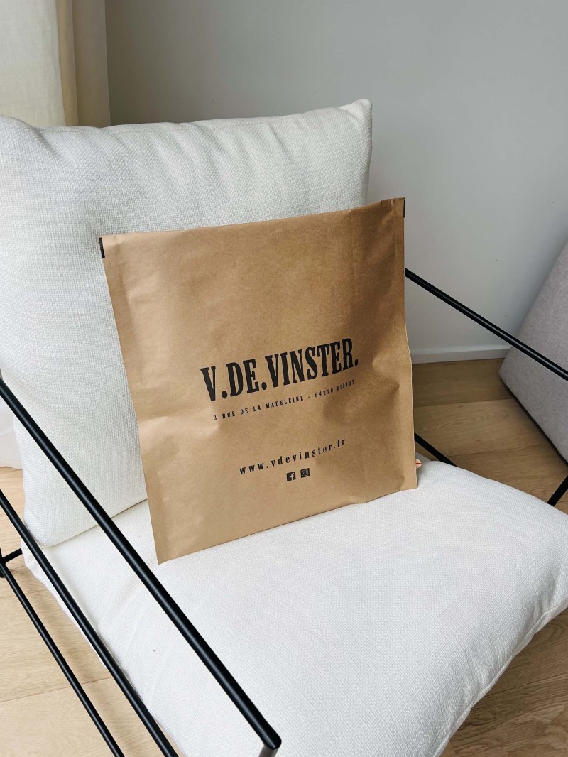 Wiederverschließbare Kraftpapier-Versandtasche Modell ZALANDO – Größe L