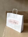 Twisted handle bags - White M HORIZONTAL
