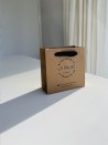 Moonpack Sac papier luxe poignées rubans - Kraft XS
