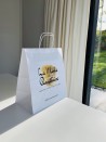 Moonpack Sacs poignées torsadées - Blanc M carré