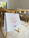 Weiße Krafttasche L – Groß, Praktisch und Personalisierbar