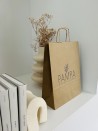 Sac kraft M torsadé – Écolo, personnalisable & prêt à l’envoi !