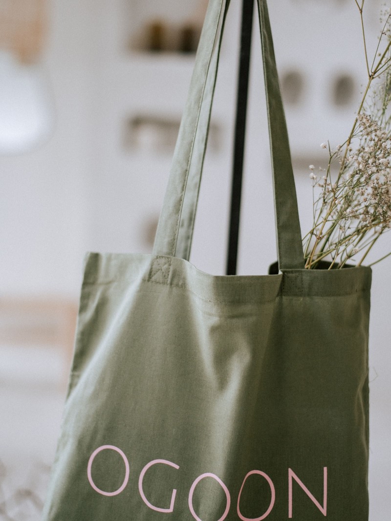 TOTEBAG "PARIJS" KAKI (38X42CM)