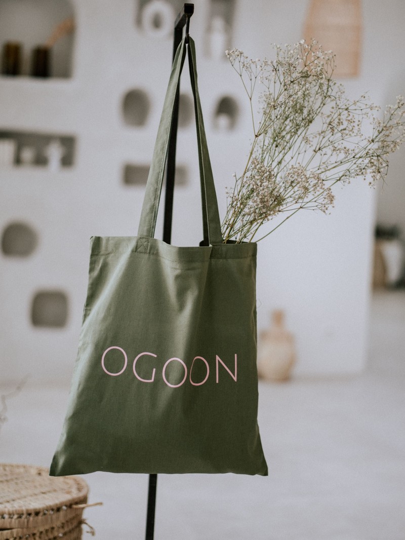 TOTEBAG "PARIJS" KAKI (38X42CM)