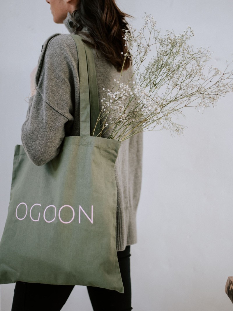 TOTEBAG "PARIJS" KAKI (38X42CM)