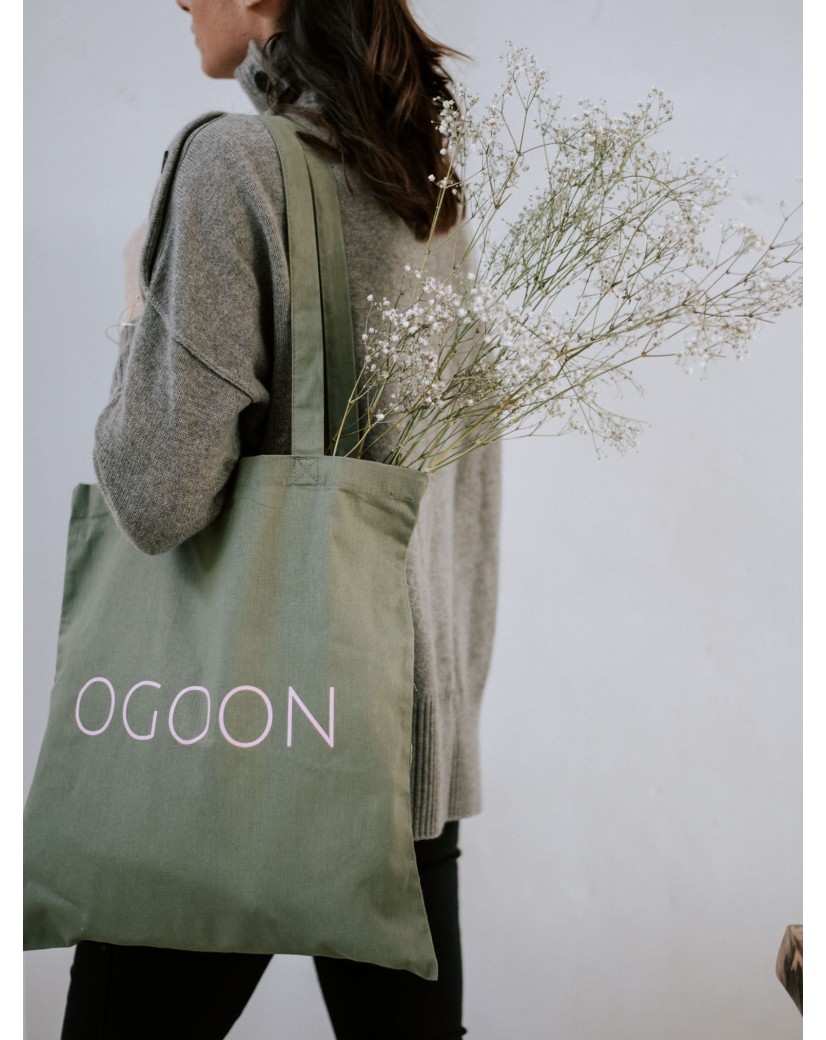 TOTEBAG "PARIJS" KAKI (38X42CM)