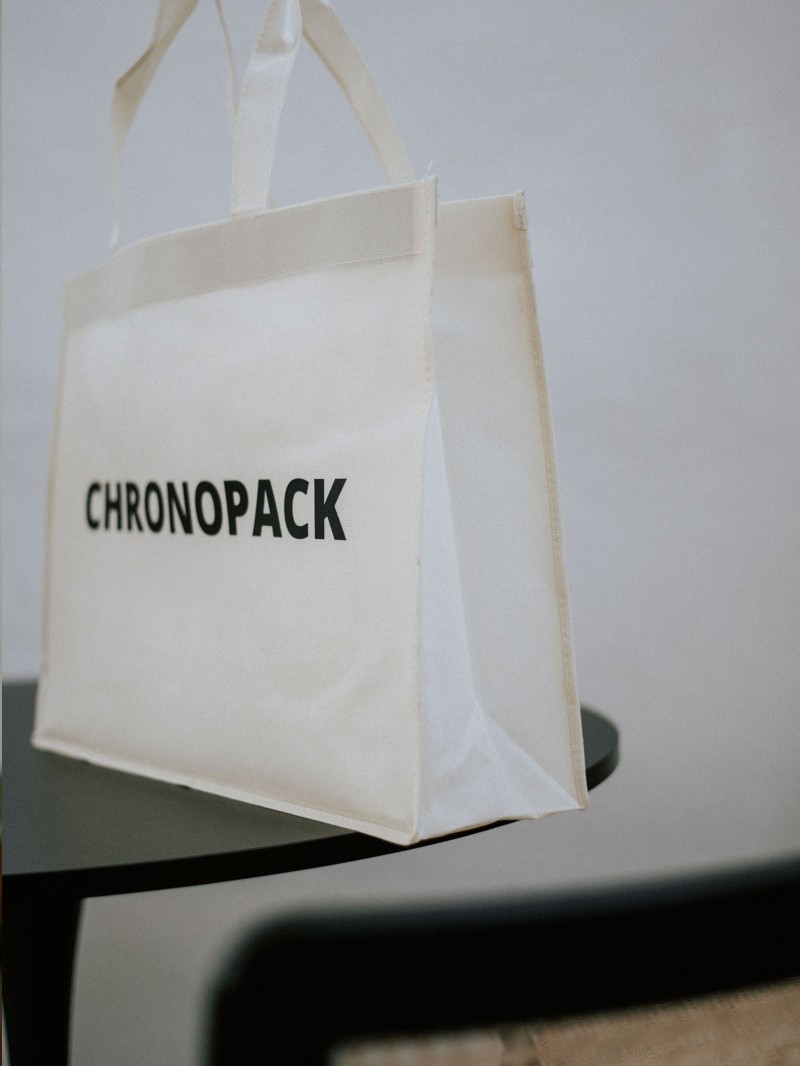 NONWOVEN DRAAGTAS "LYON" - BEIGE XL (55X14X40CM)