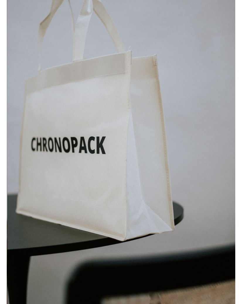 NONWOVEN DRAAGTAS "LYON" - BEIGE XL (55X14X40CM)