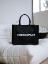 Black burlap bags customized with your logo - Order now