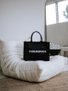 Black burlap bags customized with your logo - Order now