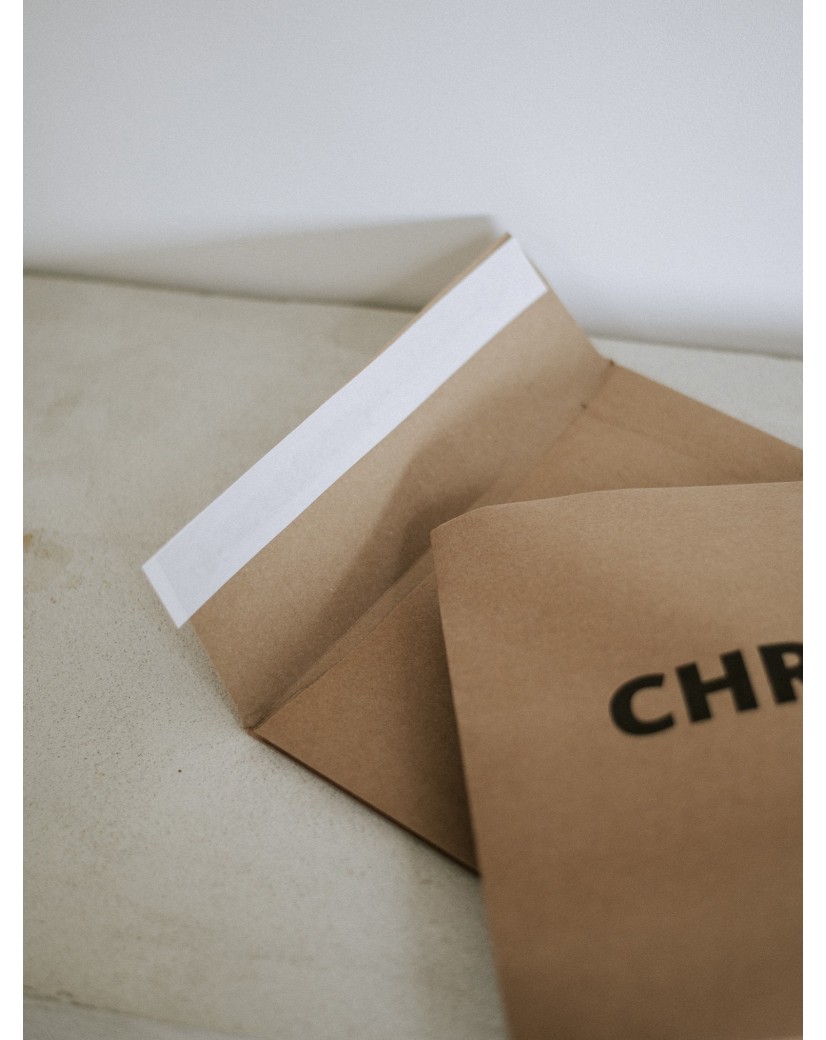 Extra starker wiederverschließbarer Kraftpapier-Versandbeutel Mango M (30x7x45,5cm)