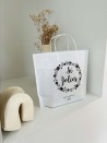 Sacs papier bateaux - Blanc M (45x14x35cm)