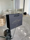 Moonpack Sac papier luxe poignées rubans - Noir S