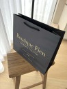 Luxury paper bags - Black L - Drawstring handles