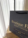 Luxury paper bags - Black L - Drawstring handles
