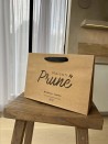 Luxe Papieren Tas - Handvat Zwart Lint - Kraft M