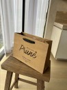 Moonpack Sac papier luxe poignées rubans - Kraft M