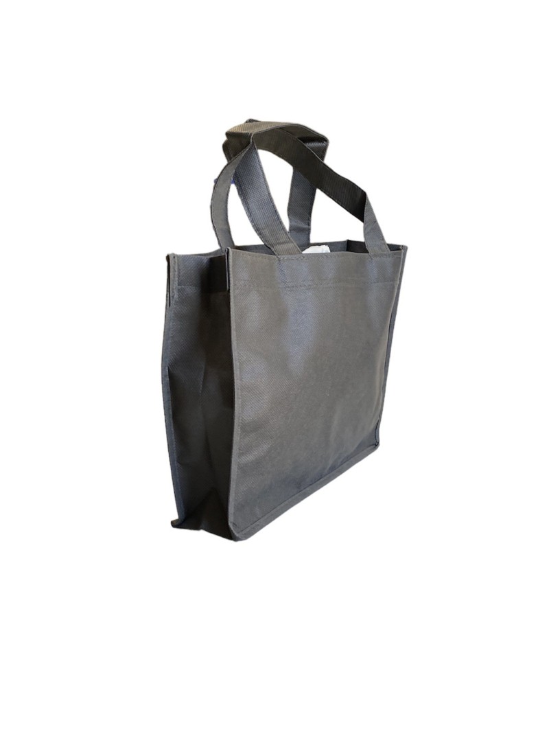 Non woven draagtas  -  Anthraciet 35x8x25