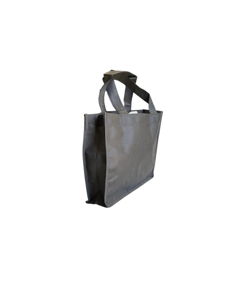 Non woven draagtas  -  Anthraciet 35x8x25