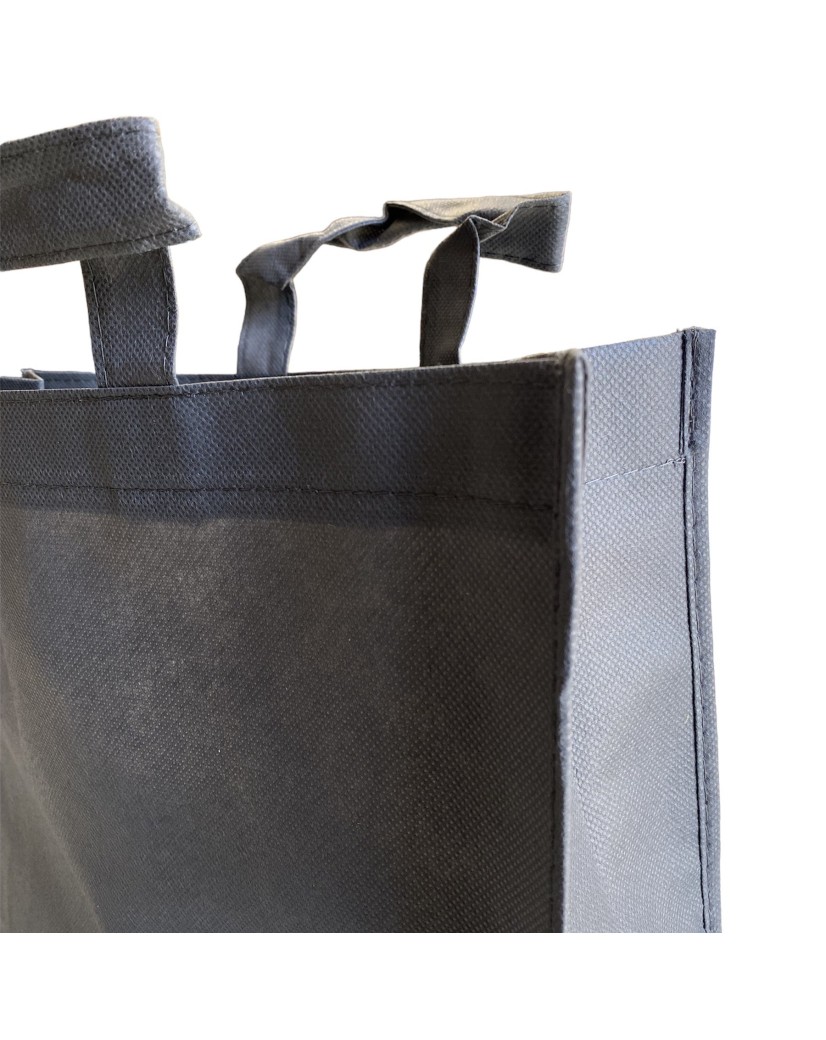 Non woven draagtas  -  Anthraciet 35x8x25