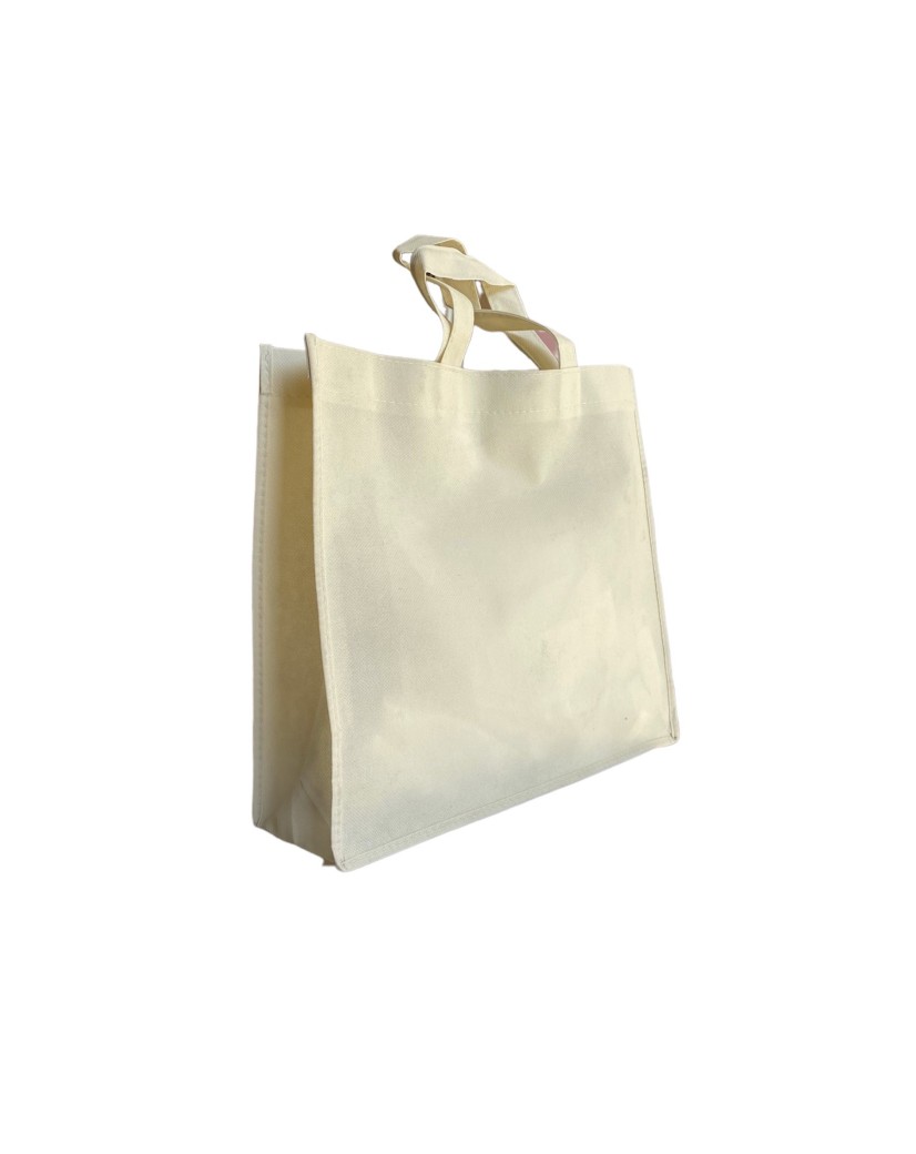 Non woven draagtas "LYON" - Gebroken Wit 40 x 12 x 35