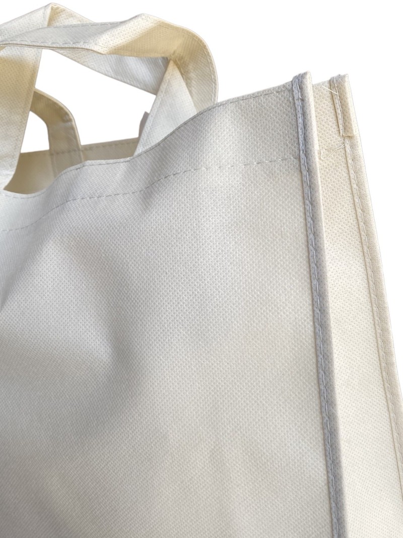 Non woven draagtas "LYON" - Gebroken Wit 40 x 12 x 35